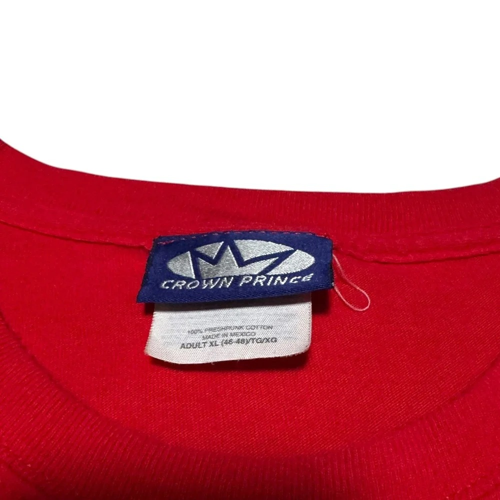 Vintage 2000s Crown Prince Nebraska Huskers‎ Red Cotton Shirt Men's XL